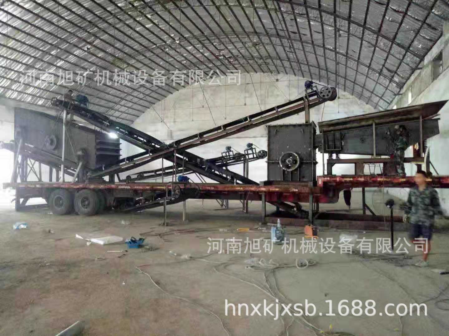 移动破碎站 车载式建筑垃圾破碎车 箱式破碎机 移动便捷 维修方便示例图10