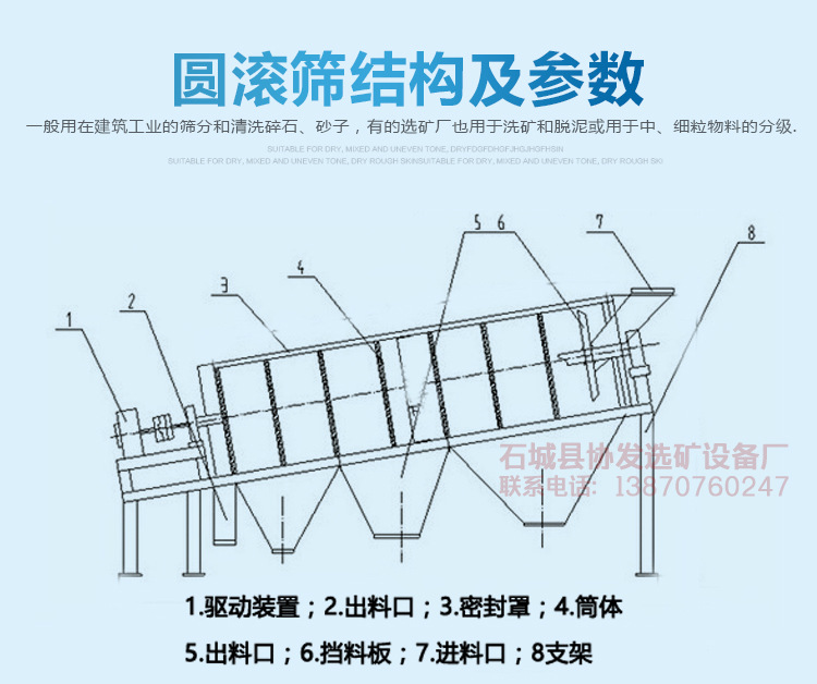 定制大型移动式砂石滚筒筛 圆筒式移动筛分设备厂家直销洗沙机示例图2