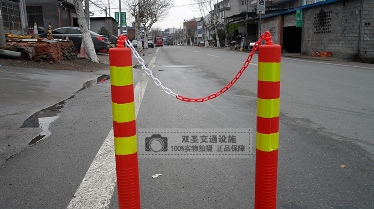 塑料警示柱隔离杆交通设施PU柱道路标柱路桩安全桩75CM地桩示例图2