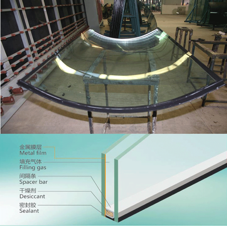 中空钢化玻璃加工 隔音防爆窗户幕墙5+9A+5中空钢化玻璃双层示例图7